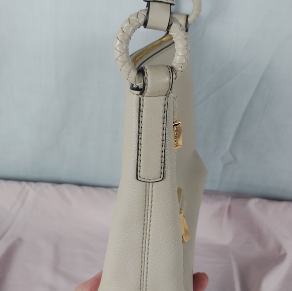 Michael Kors Lexington Crossbody Pebbled Cream Leather Large Purse Bag Fashion - Picture 4 of 16